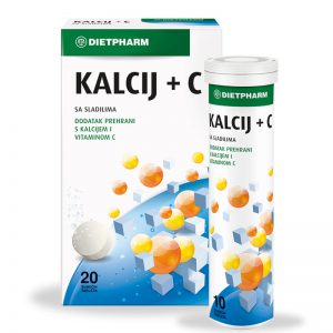 Dietpharm Kalcij + C šumeće tablete a20